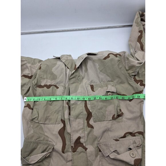 Vintage US Army Desert Camouflage Jacket Mens Large Short Combat Coat 90s Camo - Picture 14 of 16